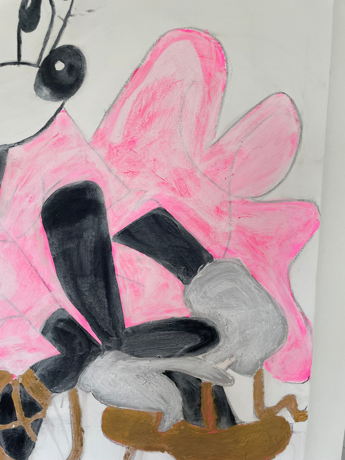 The Famous Mouse – one-of-a-kind original painting by Victoria Lorenz Studio, 100×150 cm, displayed in room setting.