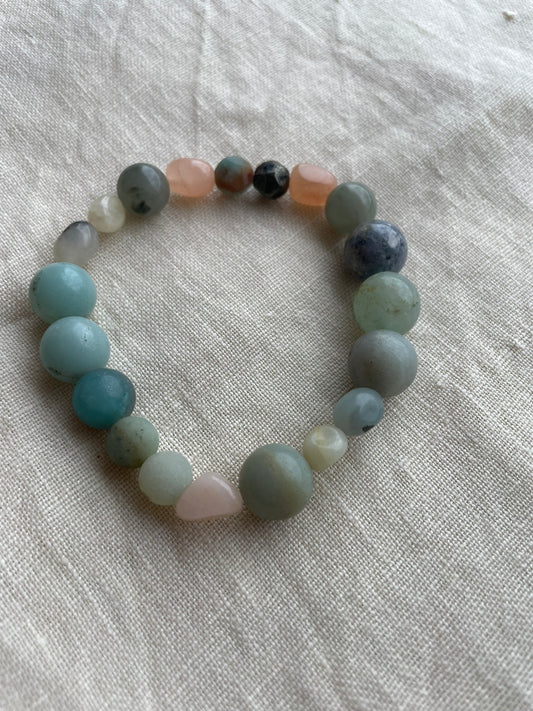 Sea Mist — Natural Gemstone Bracelet