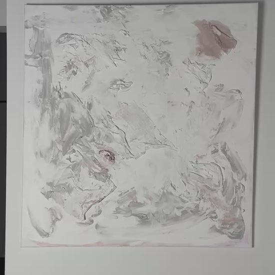 Video showing Quiet Traces original abstract painting and its textured surface in close-up.

Certificate