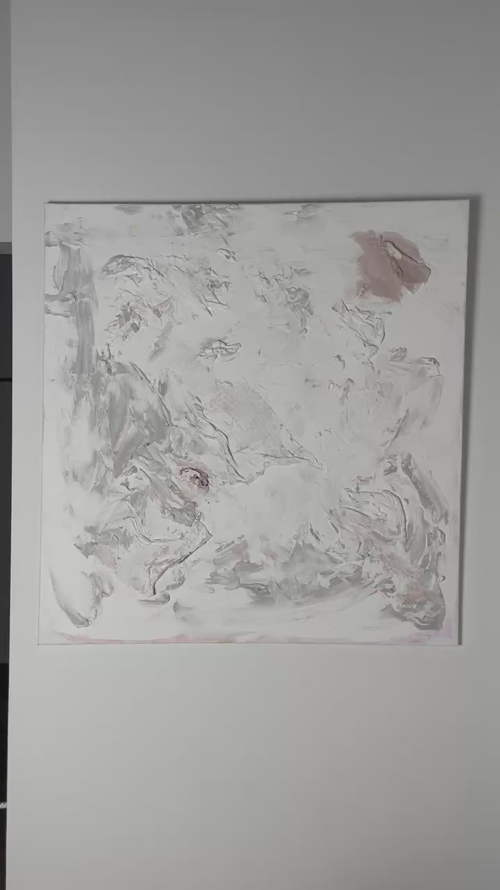 Video showing Quiet Traces original abstract painting and its textured surface in close-up.

Certificate