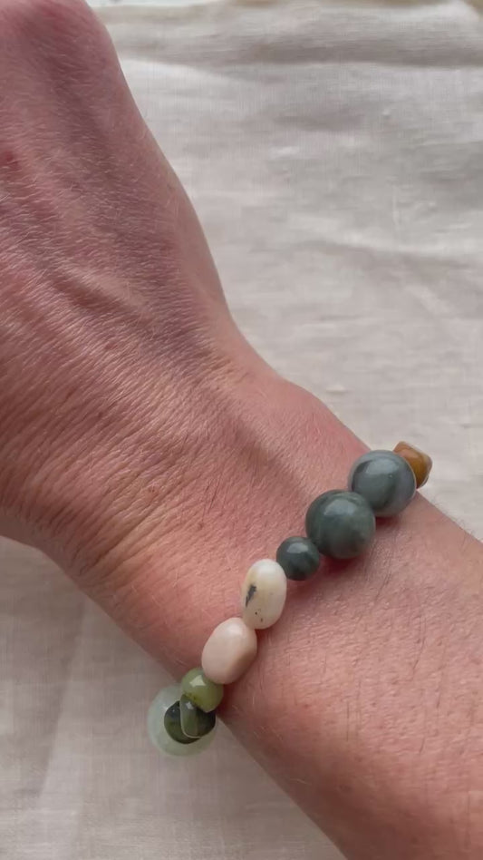 Forest Floor — Natural Gemstone Bracelet